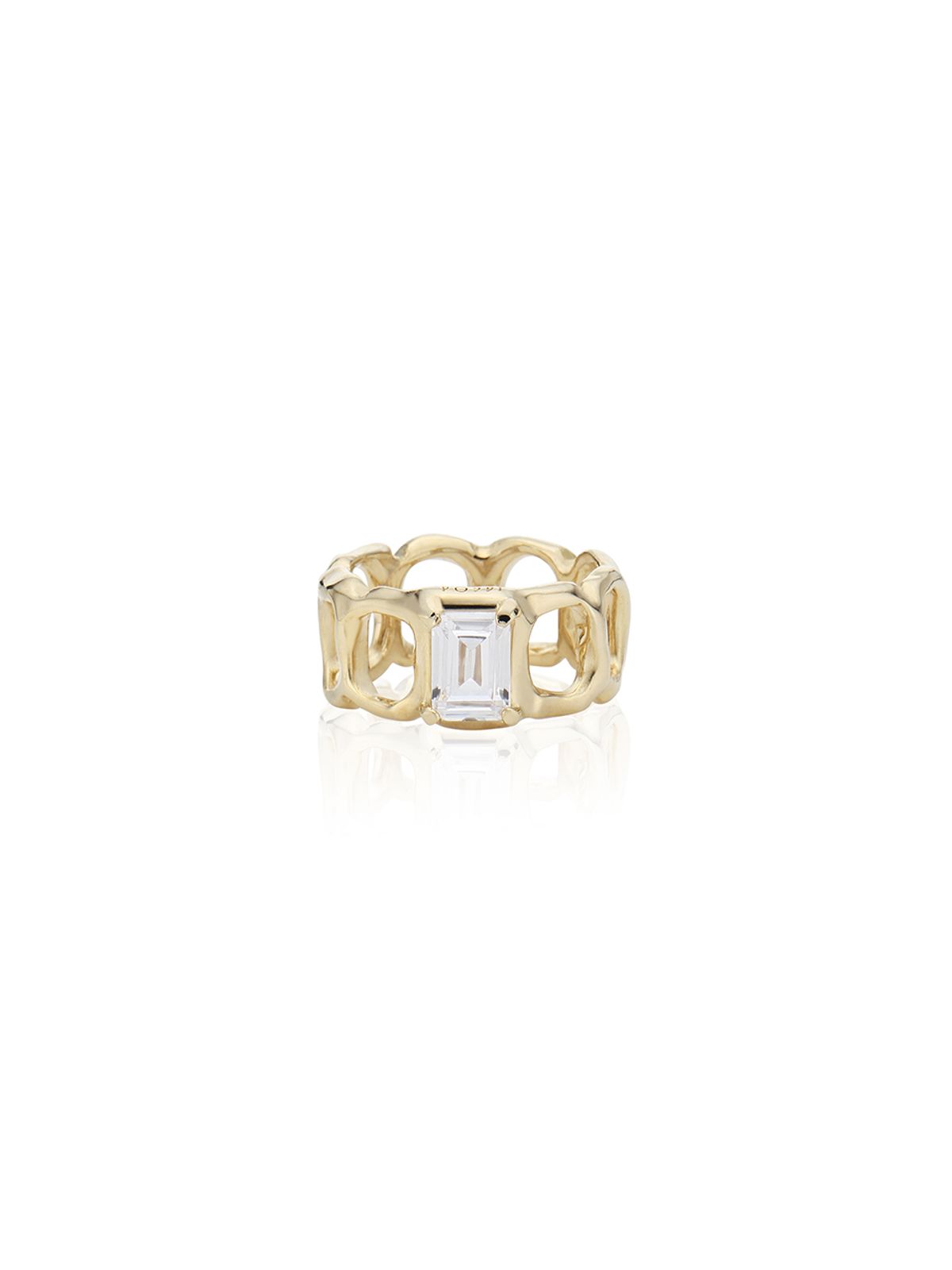 파피(POPPI) Gentle link ring (White)