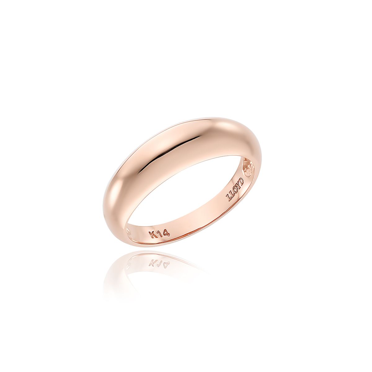 로이드(LLOYD) 볼륨 라운드 14K Gold 반지 LRS21105G