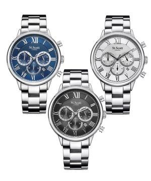 ST3051M Osiris 오시리스 크로노그래프 남성 메탈 시계 3종