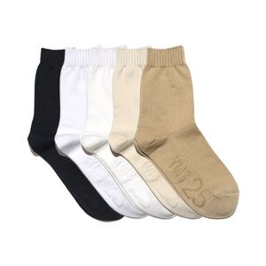 [5팩][5사이즈][5컬러]WORK SIZE - MIDDLE 기본 플레인양말