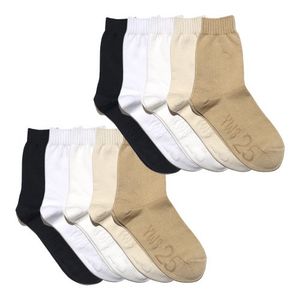 [10팩][5사이즈][5컬러]WORK SIZE - MIDDLE 기본 플레인양말