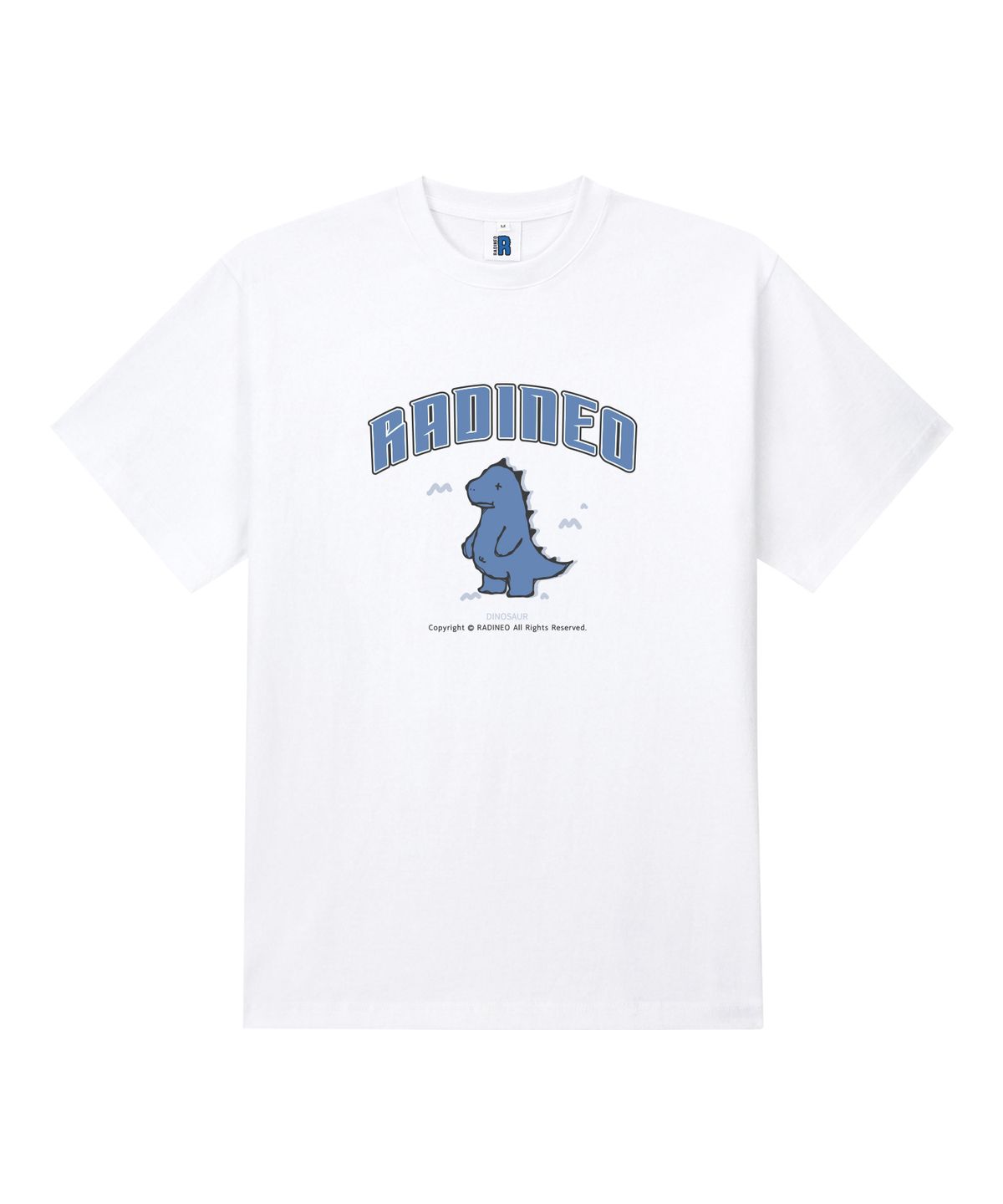 라디네오(RADINEO) 디노 화이트 반팔 티셔츠