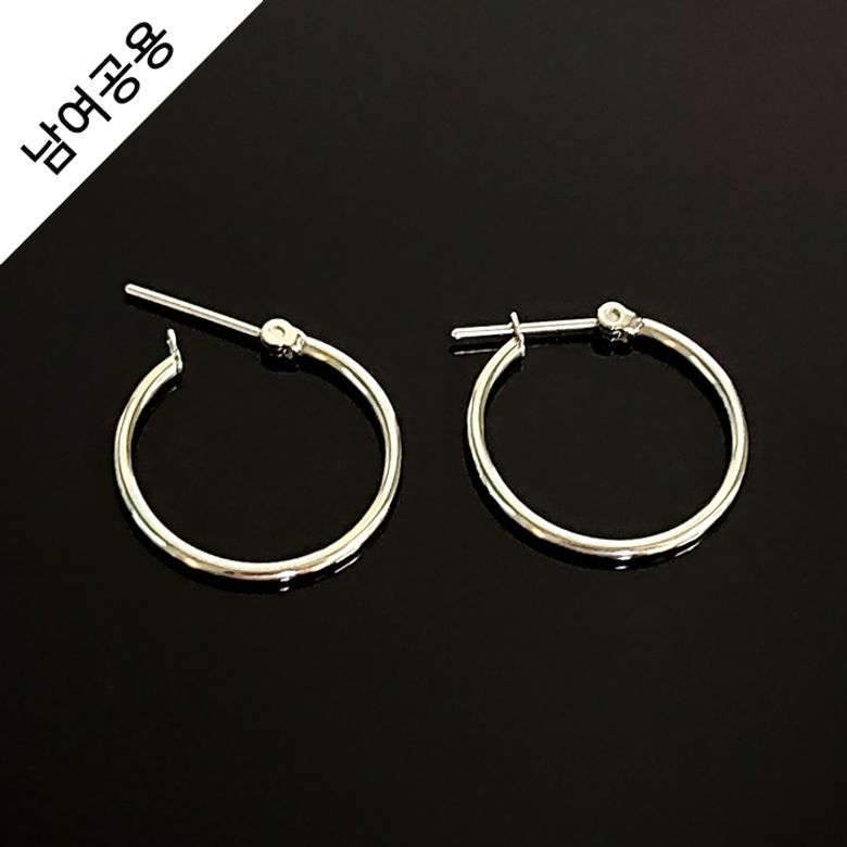 [남여공용] 써지컬스틸 원터치 링 귀걸이 / GTE-112