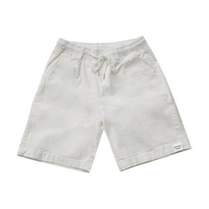 리버시블 WH 라벨 밴딩 코튼 쇼츠 (화이트)