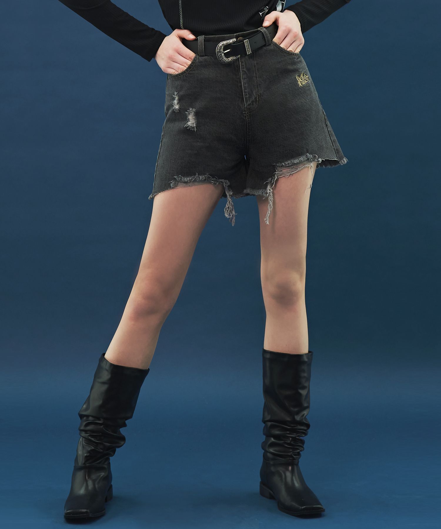 ◆NASTY FANCY CLUB◆ NF FEARLESS SHORTS BLK F21QC144 MUSINSA | FANCY CLUB [NF] FEARLESS SHORTS (BLK)_F21QC144