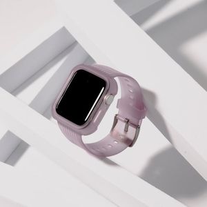 [애플워치 호환]프리미엄 TPU 투명 라즈베리 스트랩 밴드 38/42mm