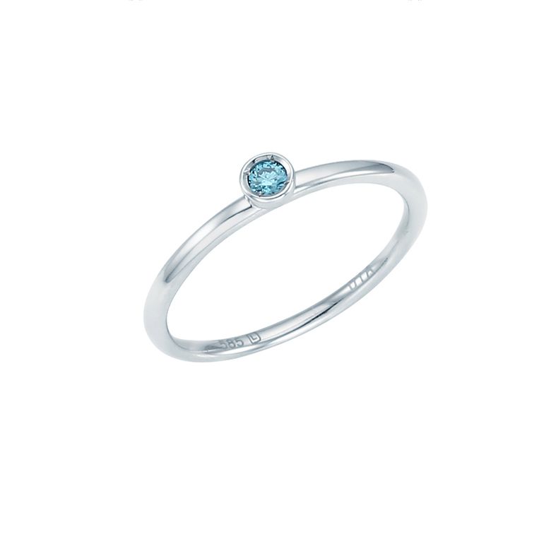 DIAMOND 14K GOLD 런던드롭 1부 블루다이아링 LRF21119D