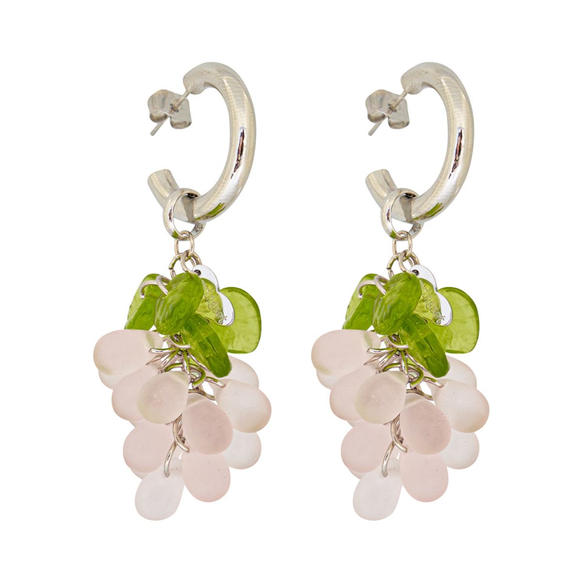 스윙셋(SWINGSET) Grape Earrings (Baby Pink)