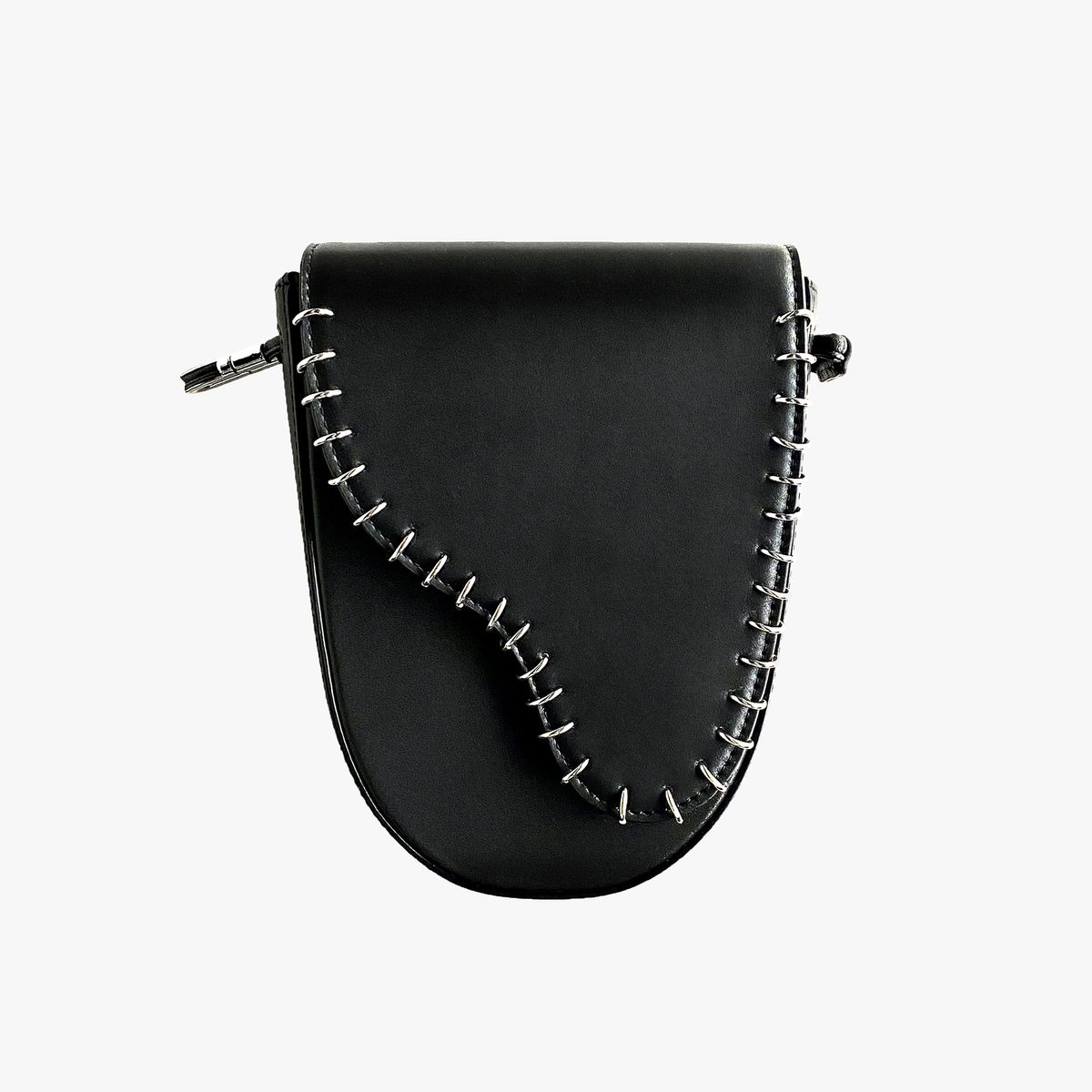 젤로티스(ZELOTIS) [THREE WAY MINI BAG] 레더 미니 새들 백 ( RING TYPE)