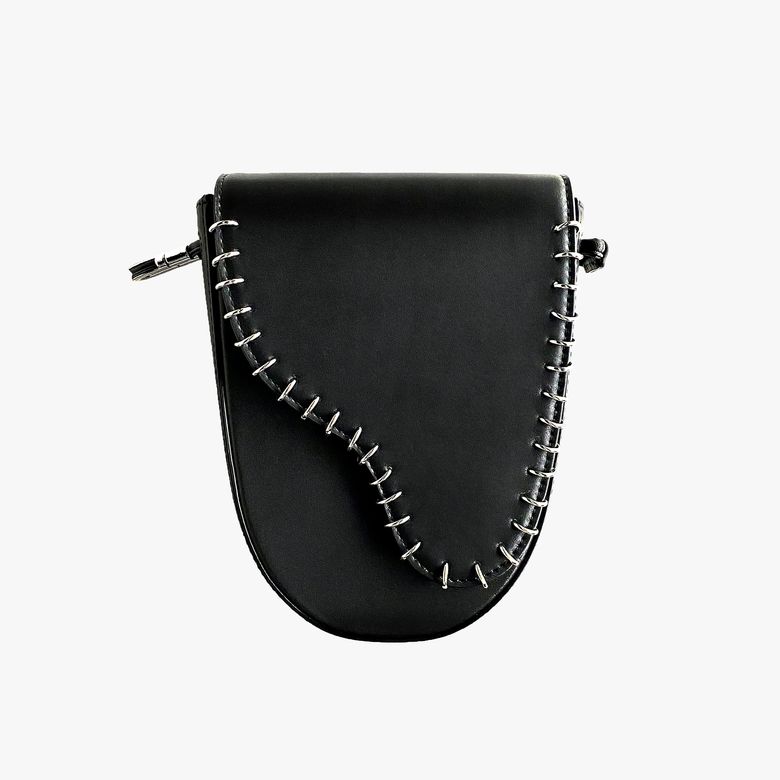 [THREE WAY MINI BAG] 레더 미니 새들 백 ( RING TYPE)