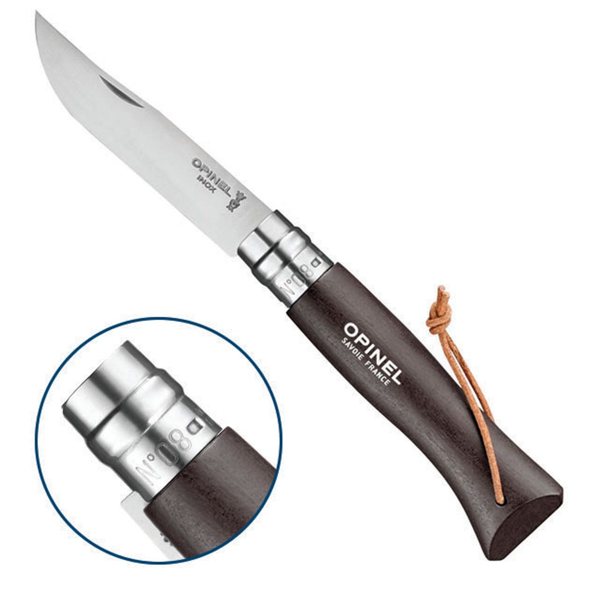 오피넬(OPINEL) 프랑스 나이프 클래식 8 칼라코드(브라운블랙)