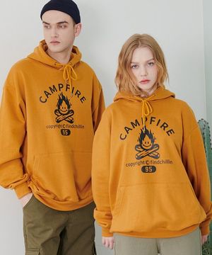 [21FW] MS4121 캠프파이어 후드 머스타드