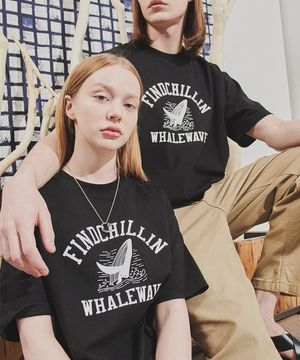 VB1221 웨일웨이브 티셔츠 밴타블랙