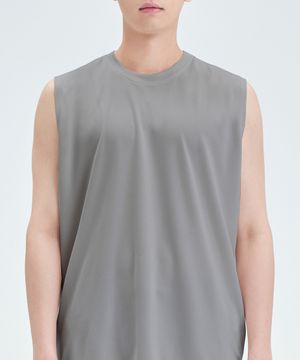 오버핏 쿨 마이크로아이스 슬리브리스 그레이