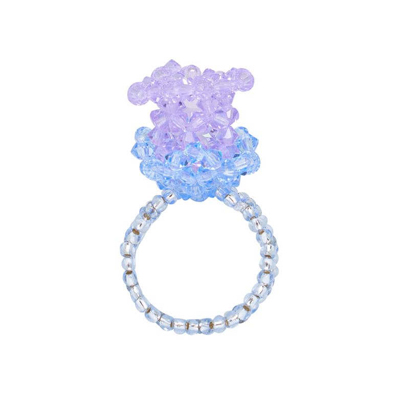 Tulip Beads Ring (Lavender)