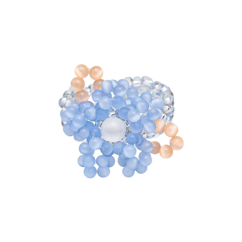 Lotus Beads Ring (Blue)