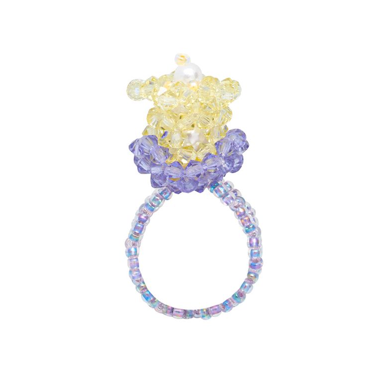 Tulip Beads Ring (Lemon)
