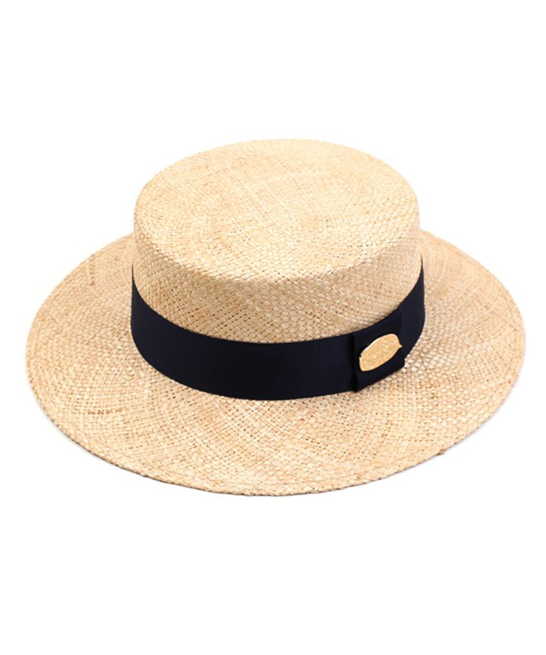 Navy Line Bau Flat Fedora 파나마햇