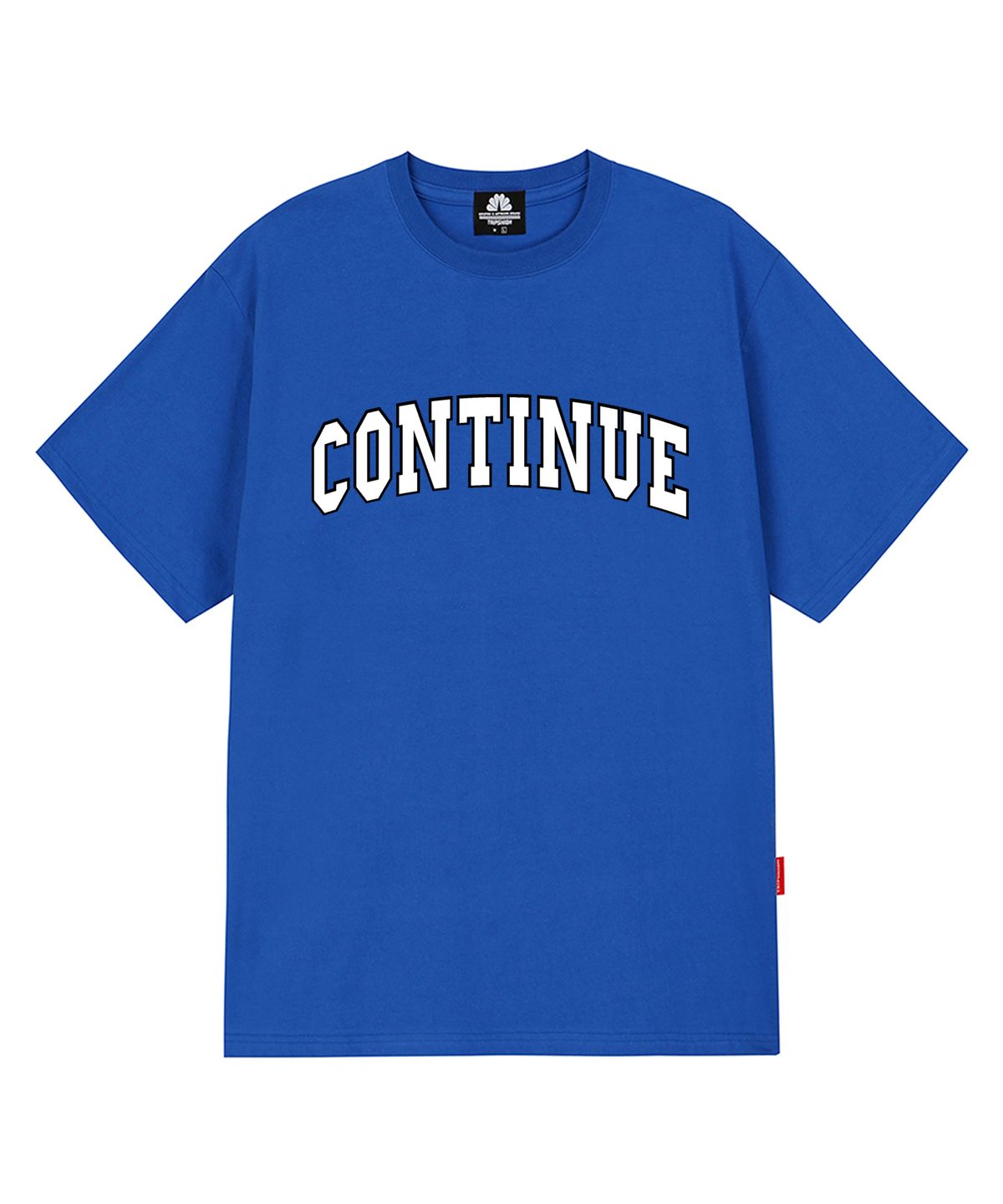 트립션(TRIPSHION) CONTINUE LOGO티셔츠 - 블루