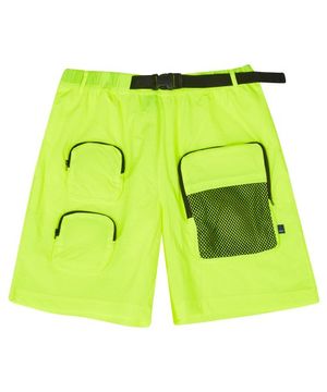 UTILITY POCKET SHORT PANTS - NEON