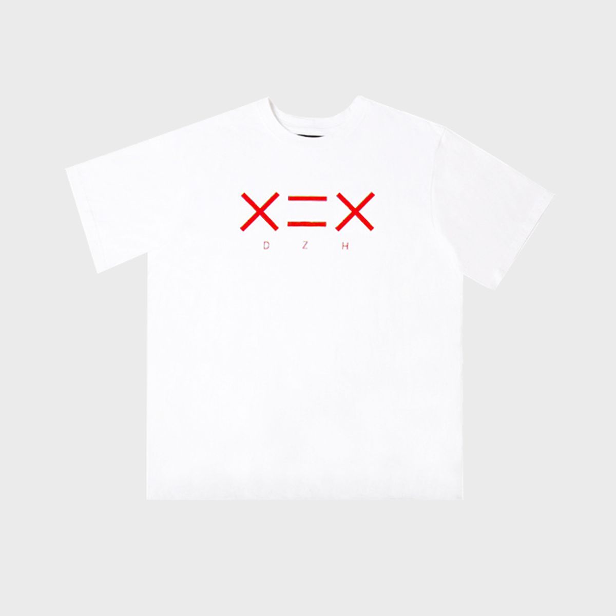 도조(DOZOH) MAIN RED X=X T-SHIRTS IN WHITE