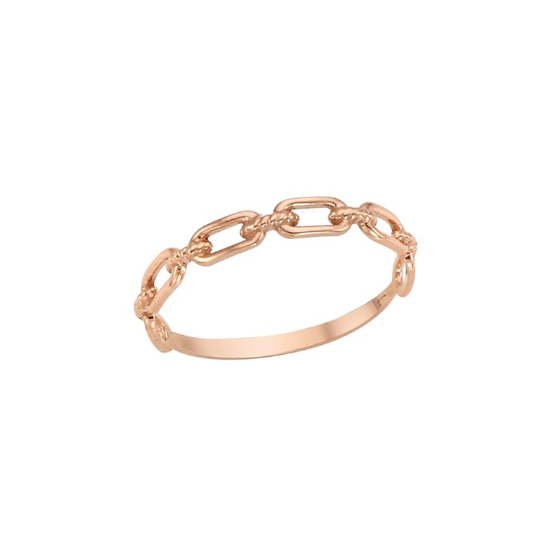 사각 체인 14K Gold 반지 LRS19062G
