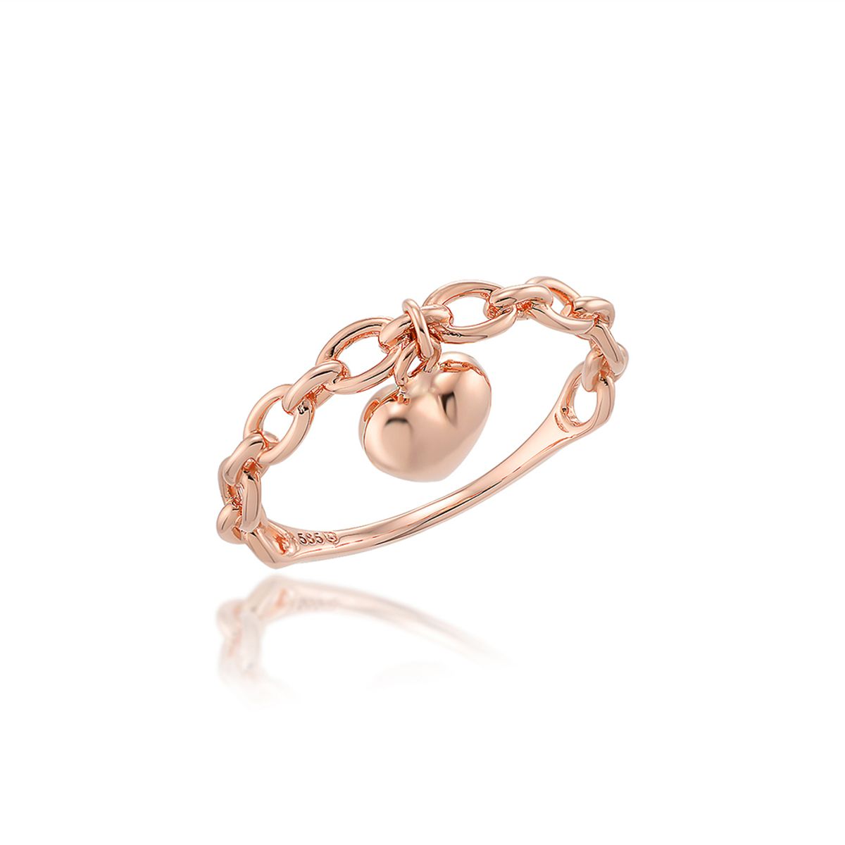 로이드(LLOYD) 하트 펜던트 체인 14K Gold 반지 LRS21019G