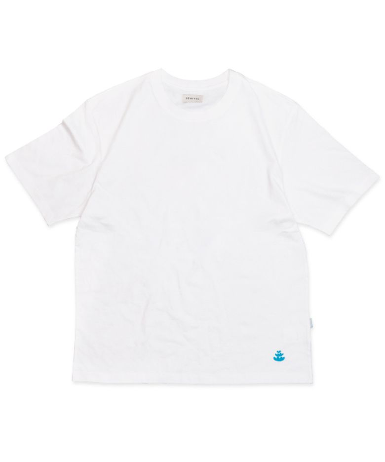 오버핏 하트라인 심볼 티셔츠 (White)