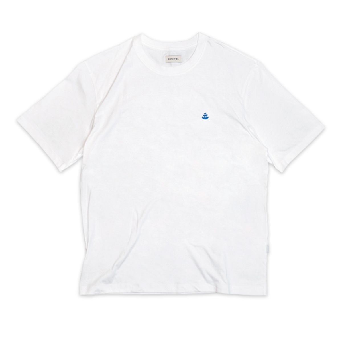 드니벨 맨즈(DENIVEL MENS) 오버핏 워킹 심볼 티셔츠 (White)