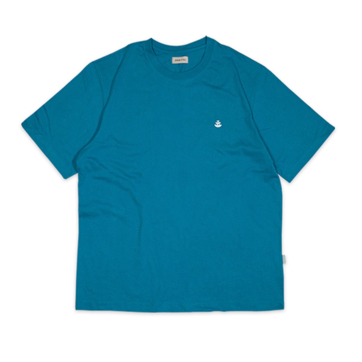 드니벨 맨즈(DENIVEL MENS) 오버핏 워킹 심볼 티셔츠 (Teal Green)