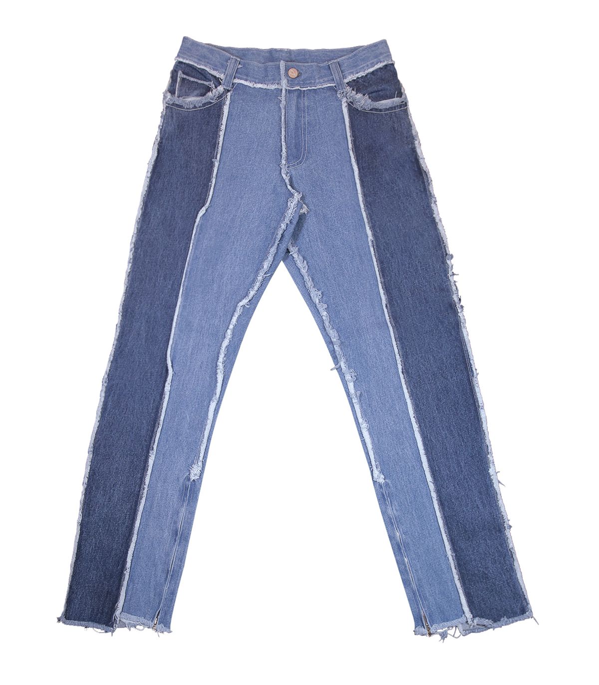바이브레이트(VIBRATE) HUNDRED PIECE PATCHWORK DENIM PANTS