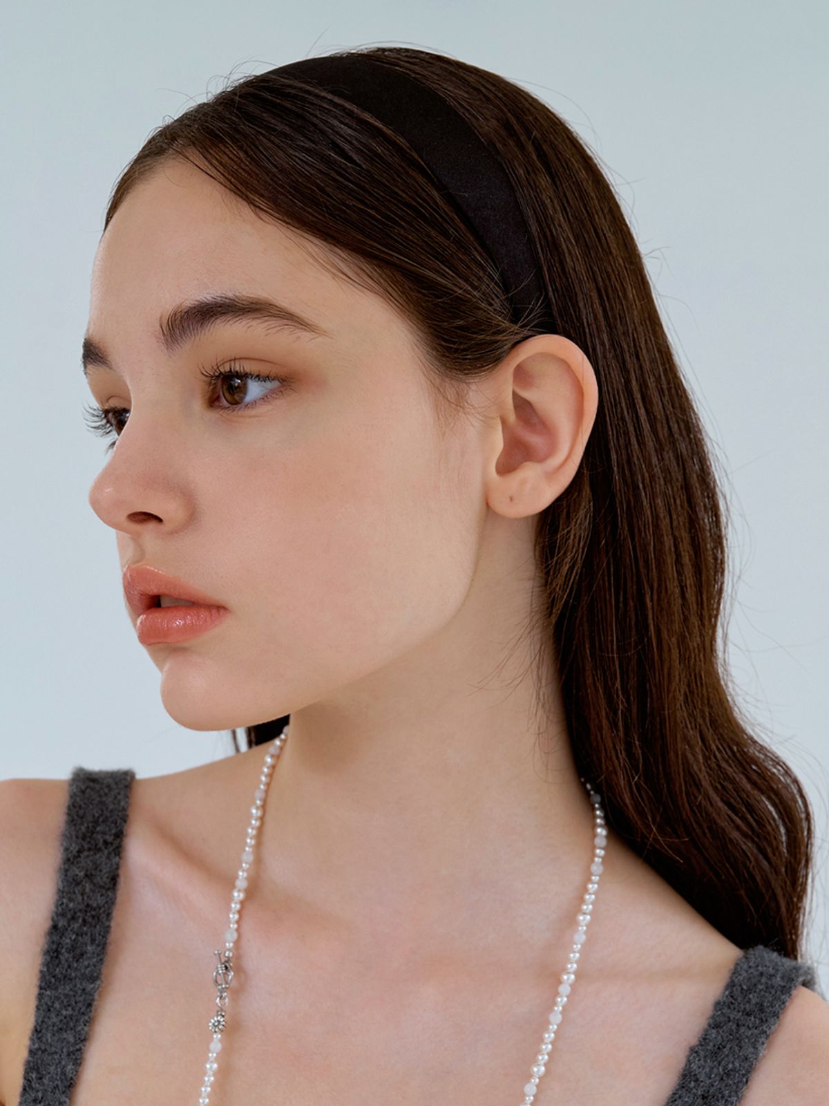 카인더베이비(KINDABABY) black satin head band