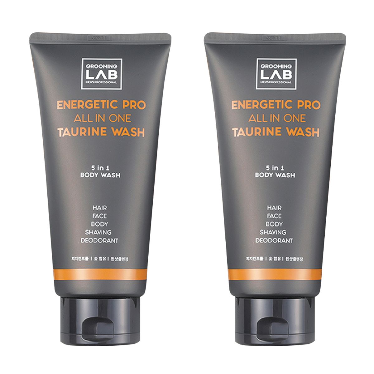 그루밍랩(GROOMING LAB) 남성용 에너제틱 프로 올인원 타우린 바디워시 300ml X 2EA