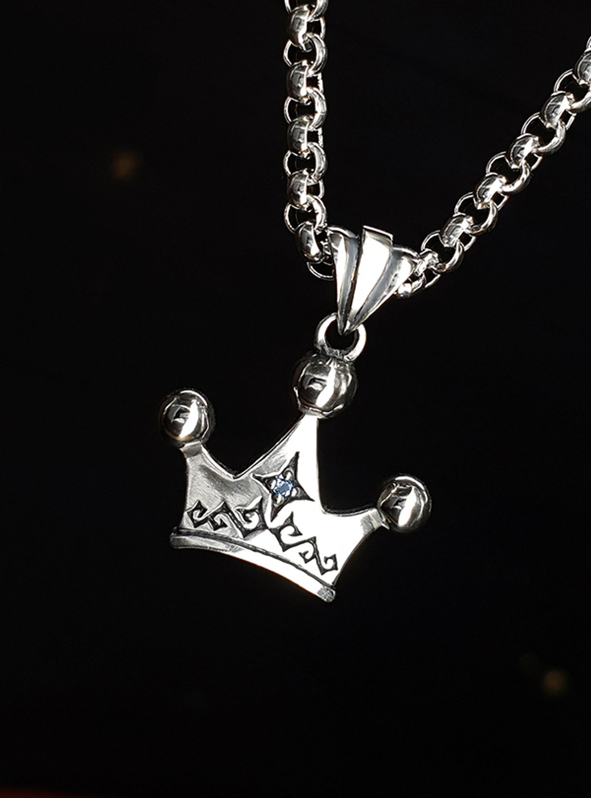 스털링워스(STERLINGWORTH) Fairytale Diadem-Q 천연석 실버 왕관펜던트