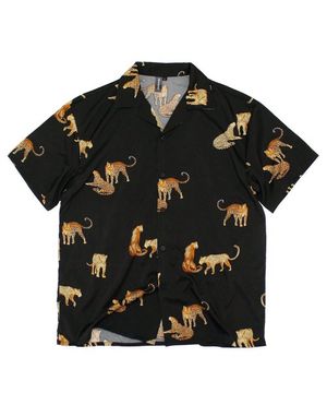 표범 썸머셔츠- 블랙