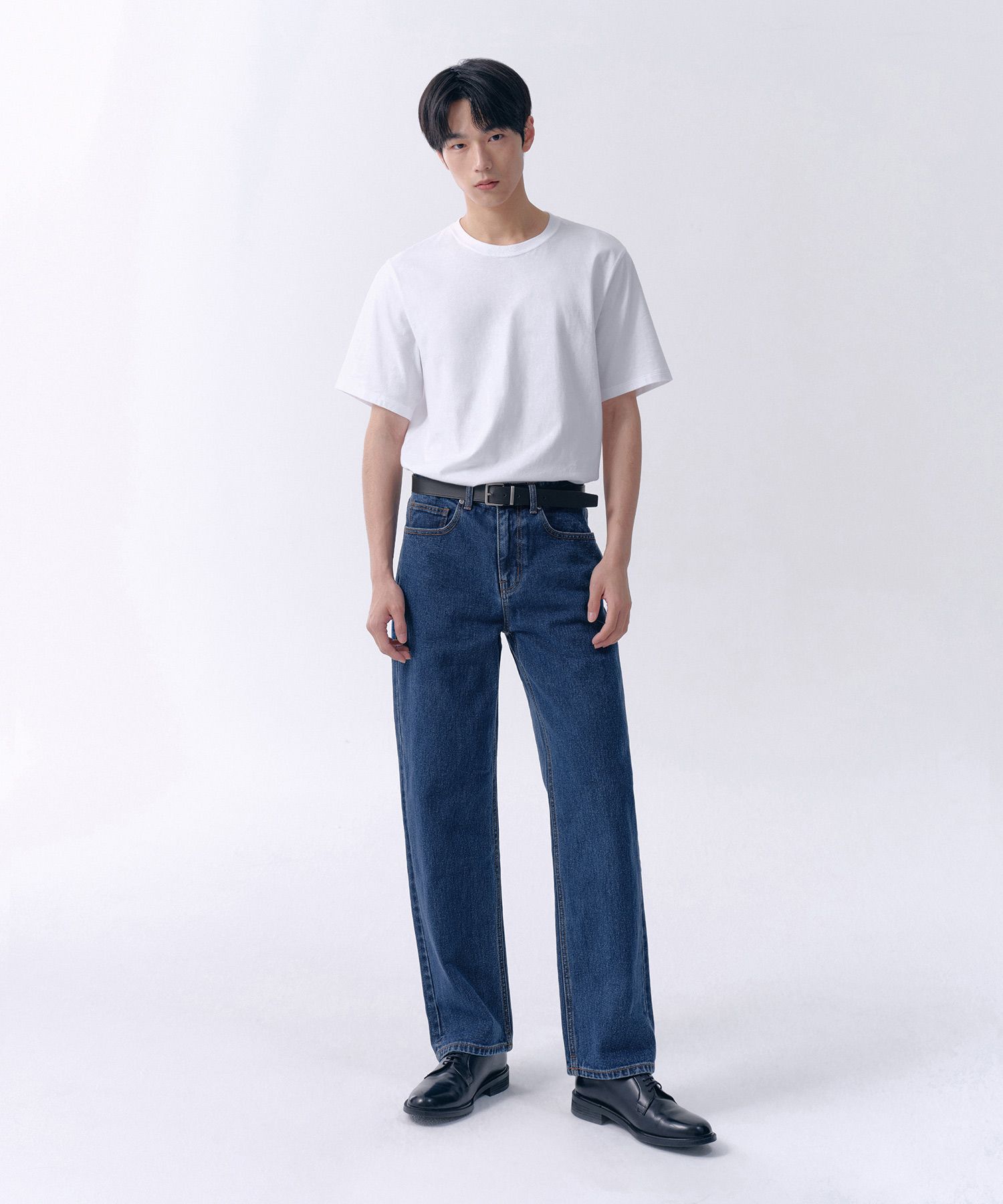 ★MUSINSA STANDARD★ Indigo Straight Denim Pants Medium MMCN MUSINSA | MUSINSA STANDARD Straight Denim Pants [Medium Indigo]
