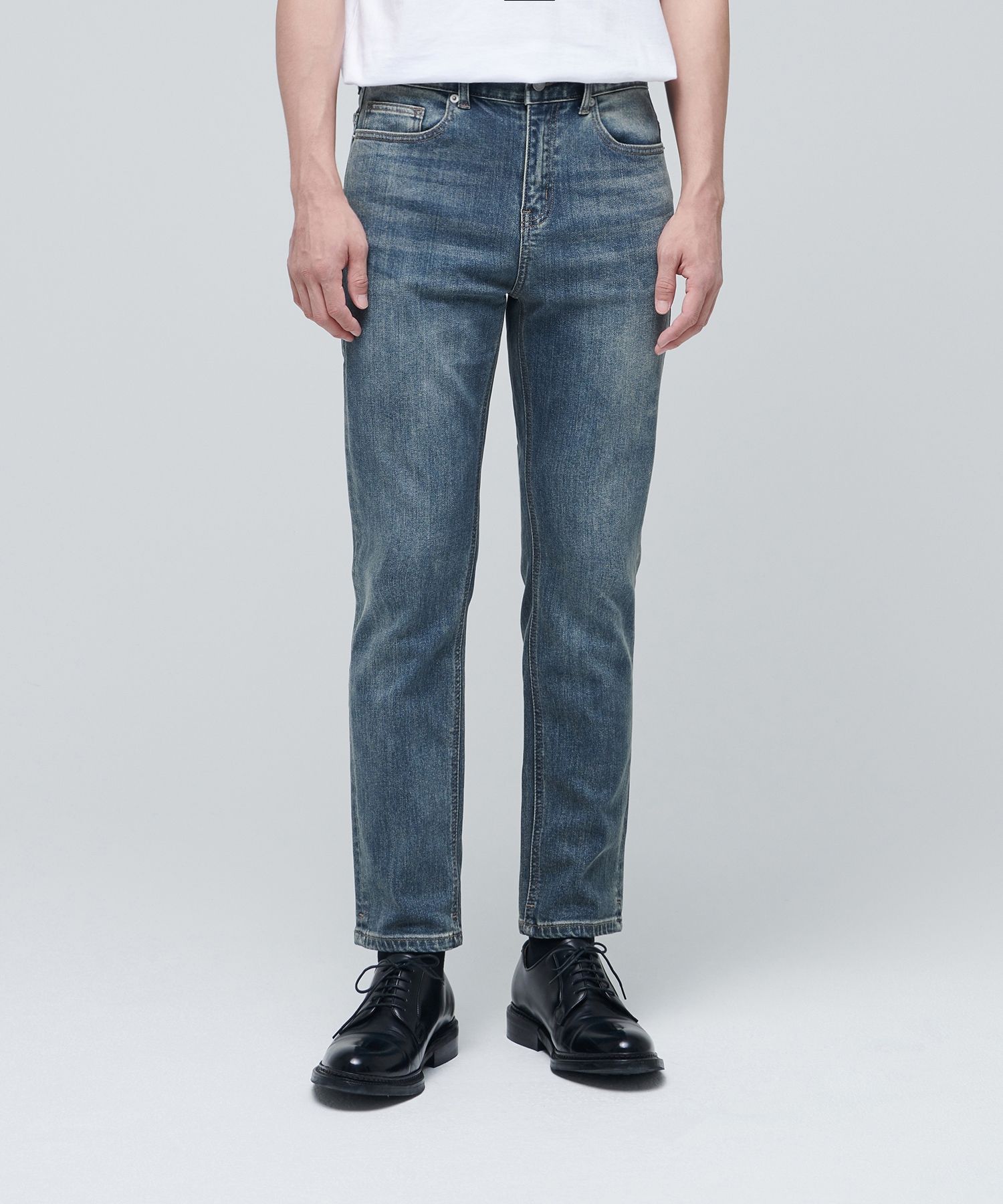 ★MUSINSA STANDARD★ KIPAS Slim Crop Denim Pants Light Indig MUSINSA公式 | MUSINSA STANDARD KIPAS SLIM CROPPED DENIM