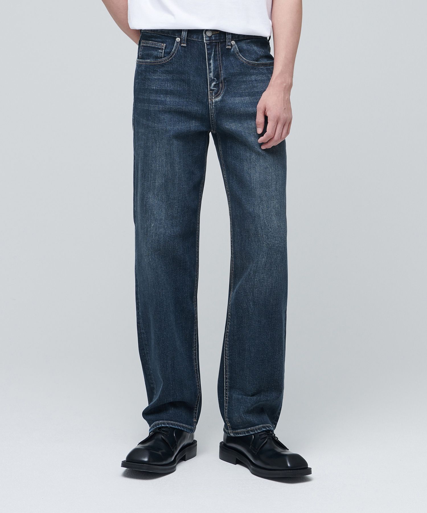 ★MUSINSA STANDARD★ KIPAS Straight Denim Pants Medium Indig MUSINSA | MUSINSA STANDARD KIPAS STRAIGHT DENIM PANTS