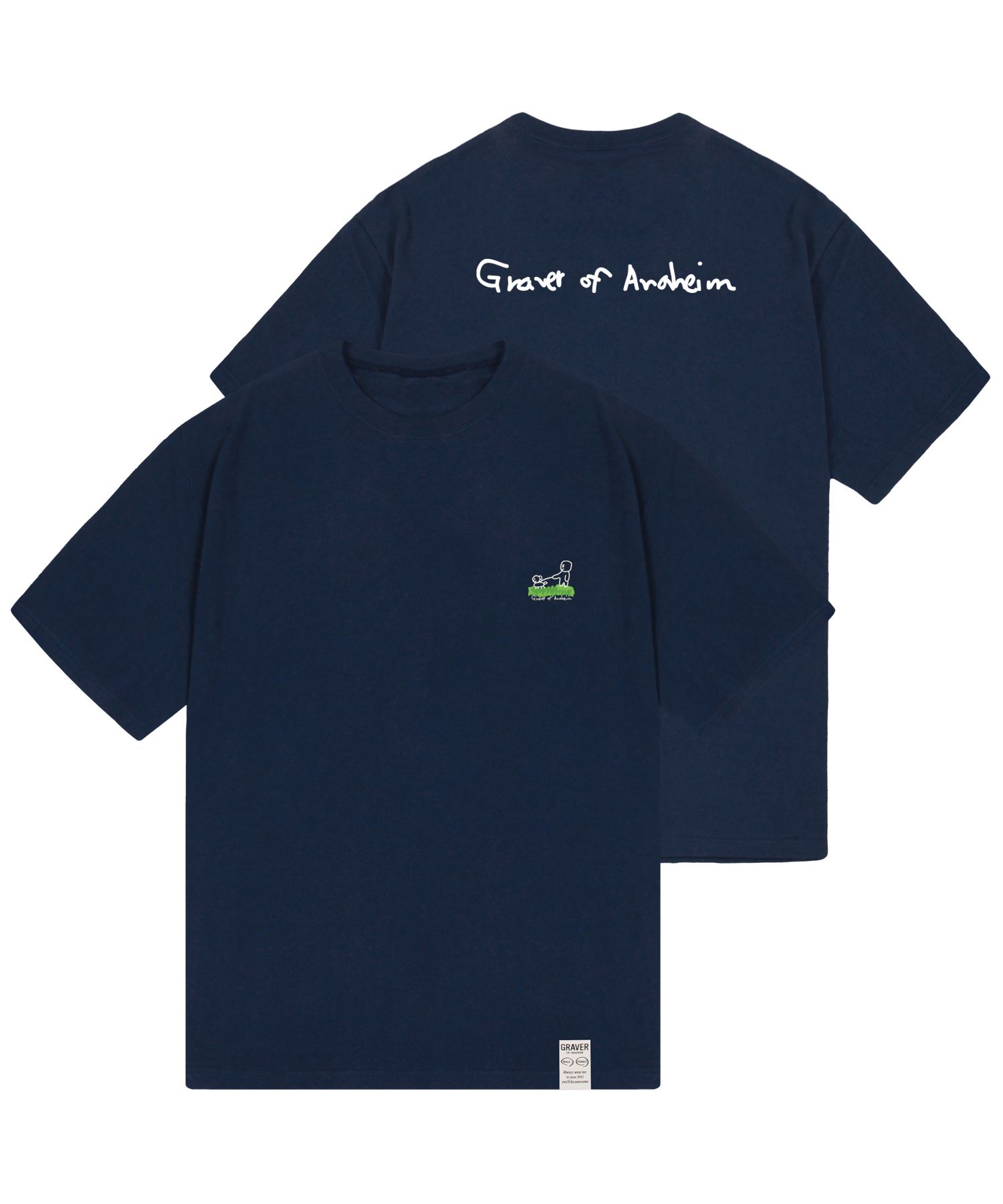 [GRAVER]★PUPPY WALK BACK LOGO SHORT SLEEVE TEE MUSINSA公式 | GRAVER [UNISEX] PUPPY WALK BACK LOGO WHITE
