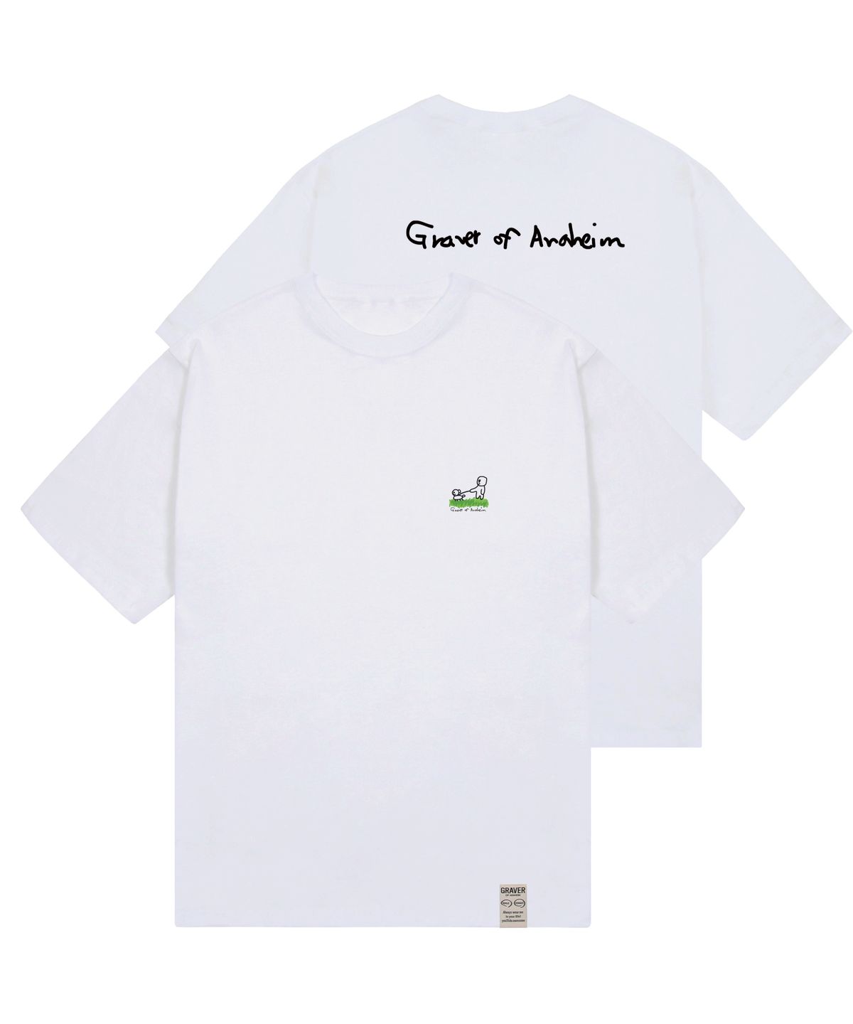 그레이버(GRAVER) [UNISEX]퍼피 워크 백로고 반팔티_3color