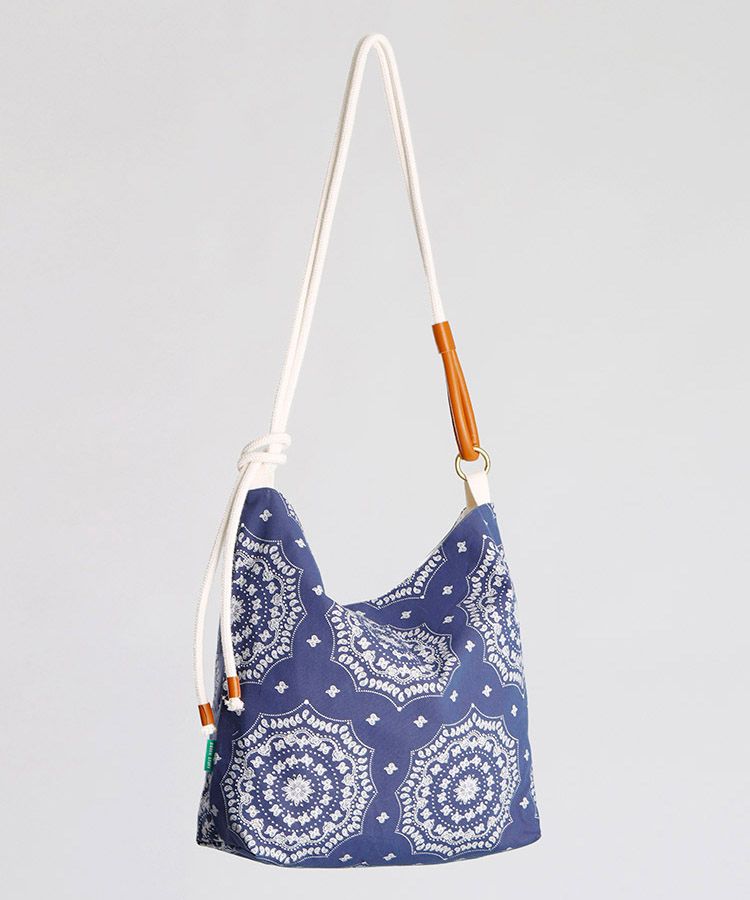 エコバッグ GREEN STUFF Loose fit rope shopper bag 57 paisley all black MUSINSA | GREEN STUFF Loose Fit Rope Shopper Bag 57 Paisley