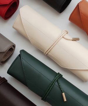 컨트롤 오리진L 시그니처 천연소가죽 롤  두루마리 필통  롤파우치