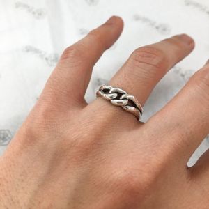 [Bs-343] 925 실버 체인 링