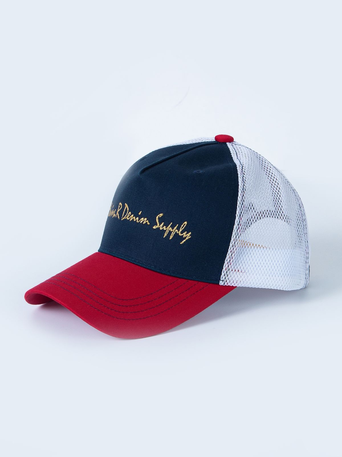 모빈스알(MOVINS.R) AMICUS TROUBLE MESH CAP NAVY WHITE RED