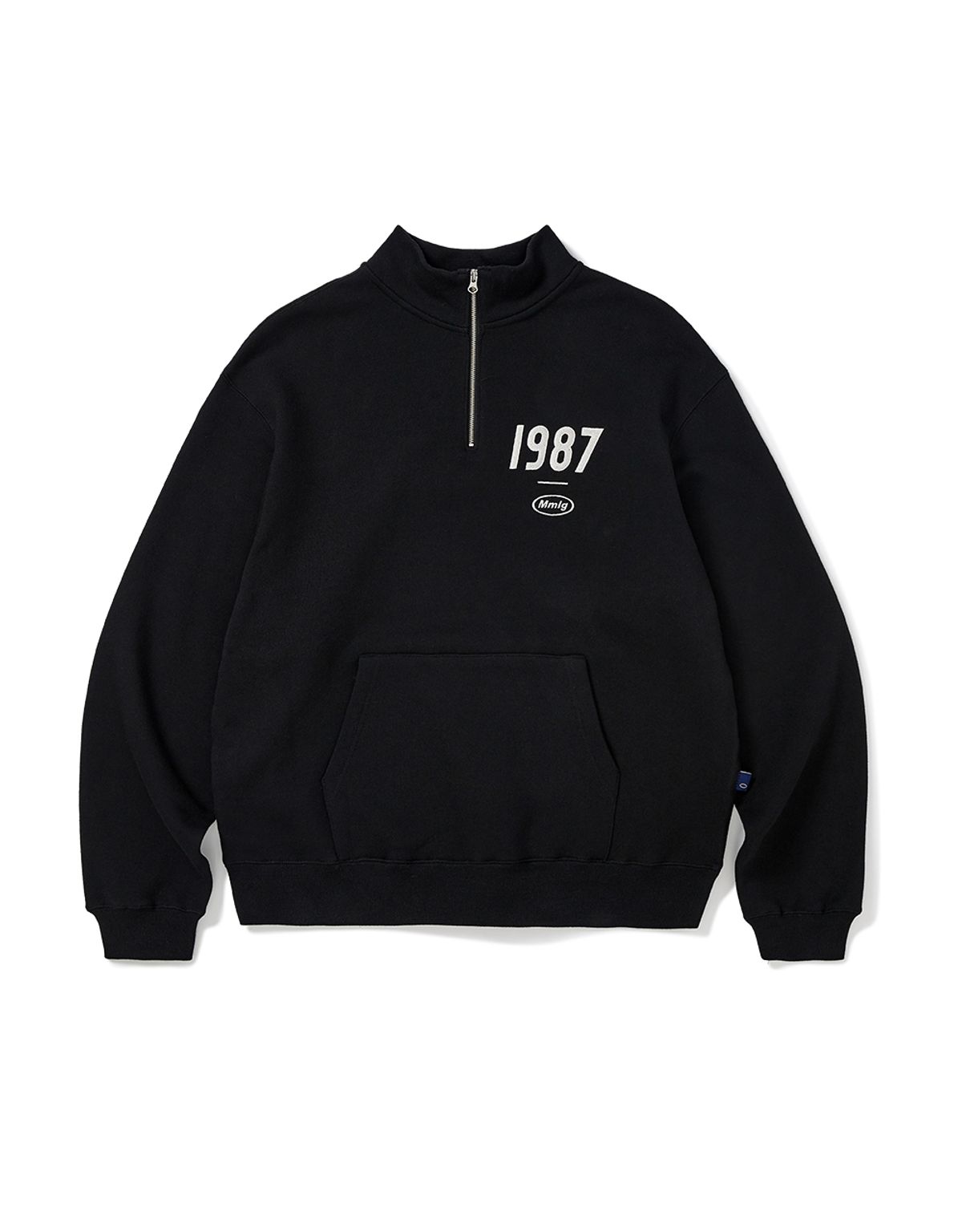 엠엠엘지(MMLG) [Mmlg] 19MG HALF-ZIP SWEAT (EVERY BLACK)
