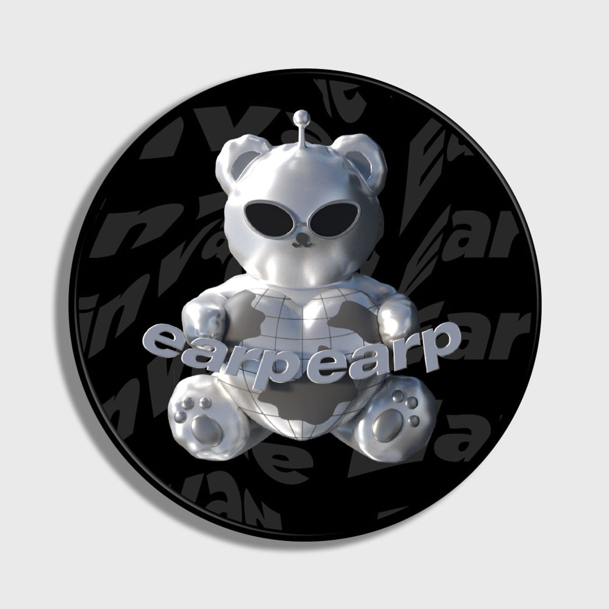 어프어프(EARPEARP) SPACE NIGHT STEEL BEAR-BLACK(스마트톡)