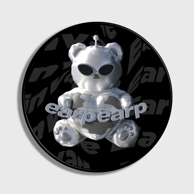 SPACE NIGHT STEEL BEAR-BLACK(스마트톡)