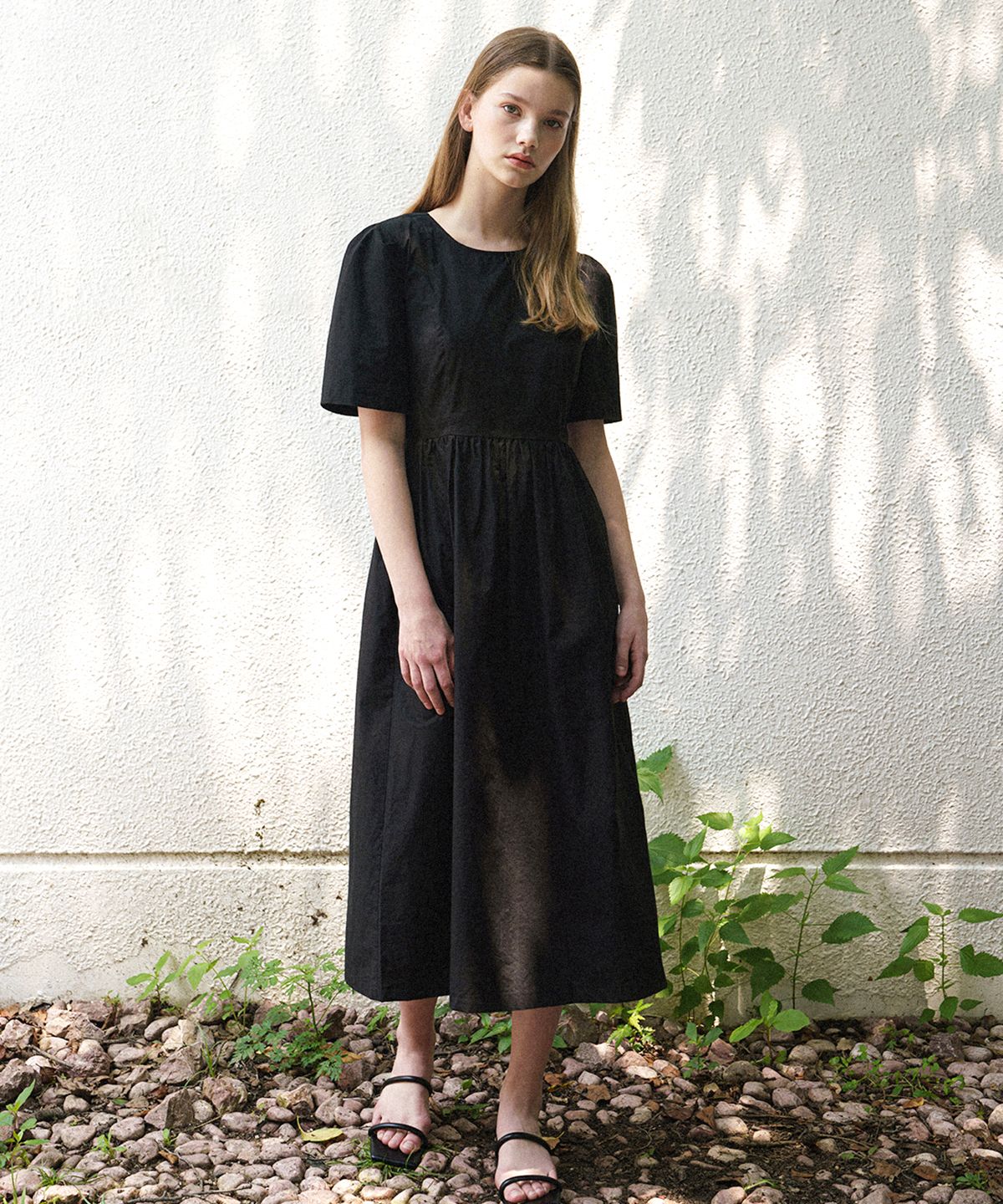 벨르마(BELLEMA) band shirring long dress
