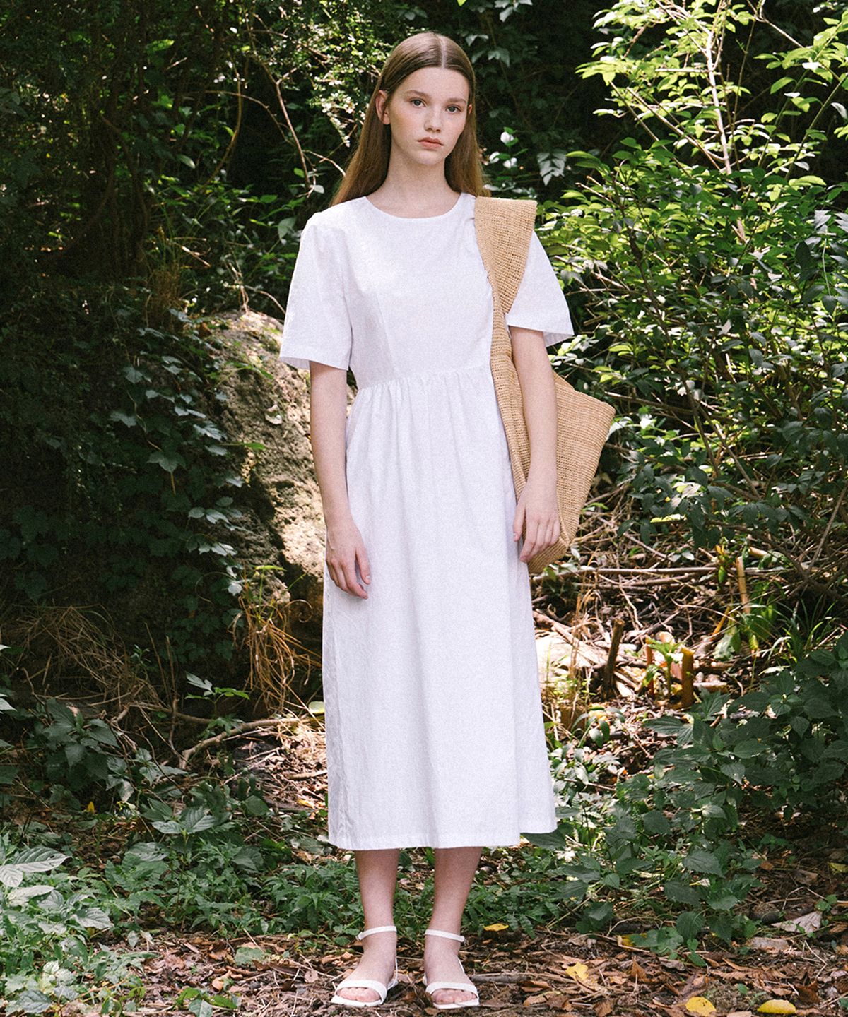벨르마(BELLEMA) band shirring long dress