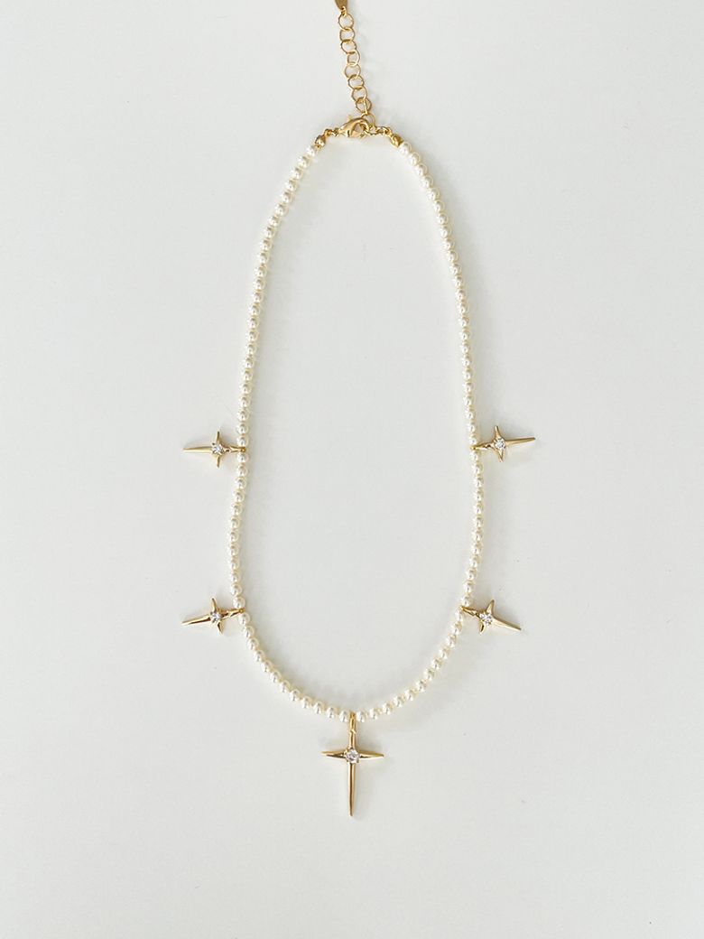 Multi Cross Rosary Necklace